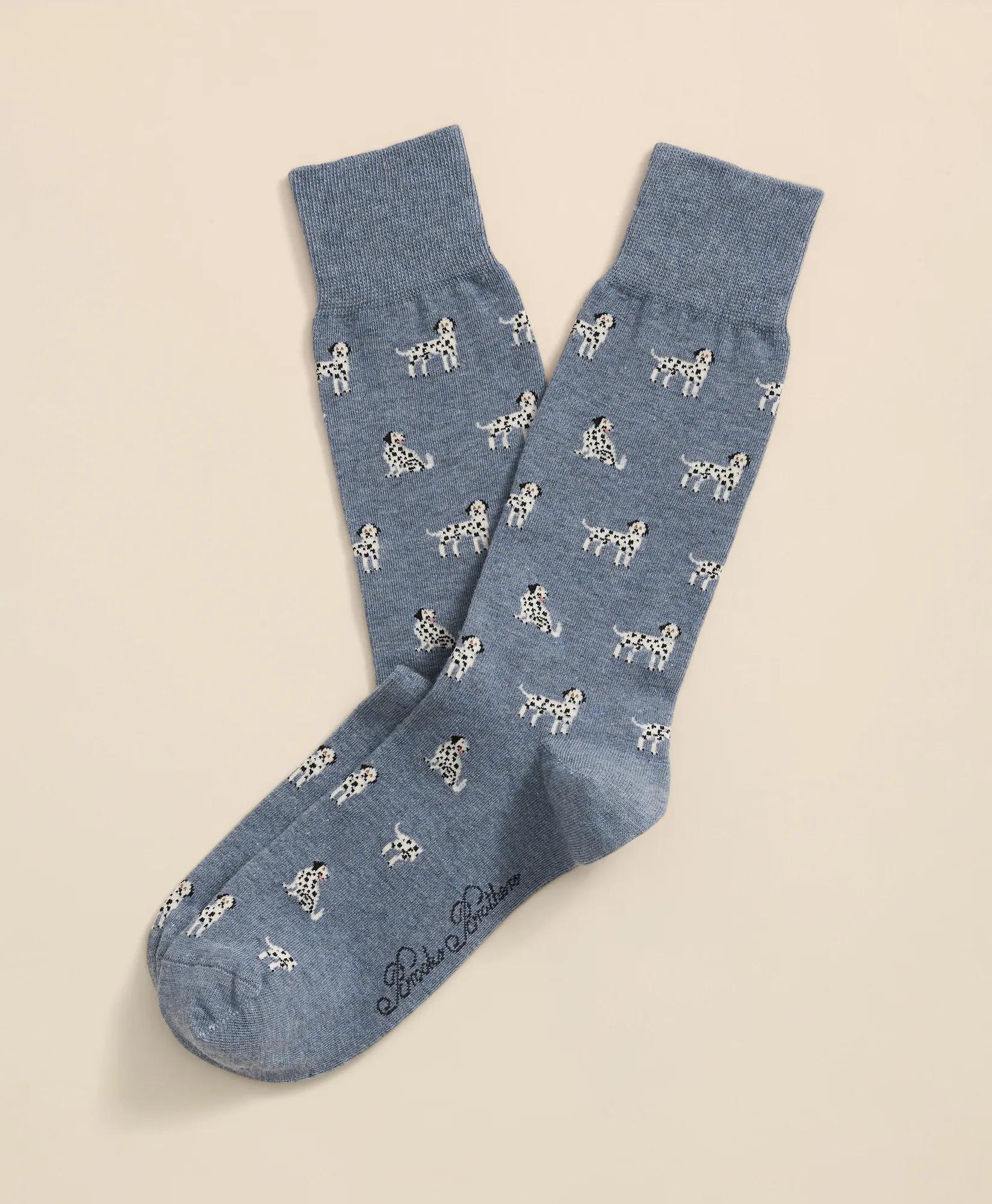 Cotton-Blend Dalmatian Socks, image 1