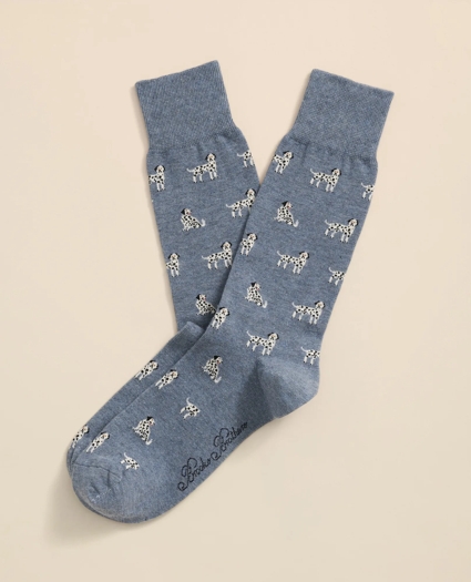Cotton-Blend Dalmatian Socks