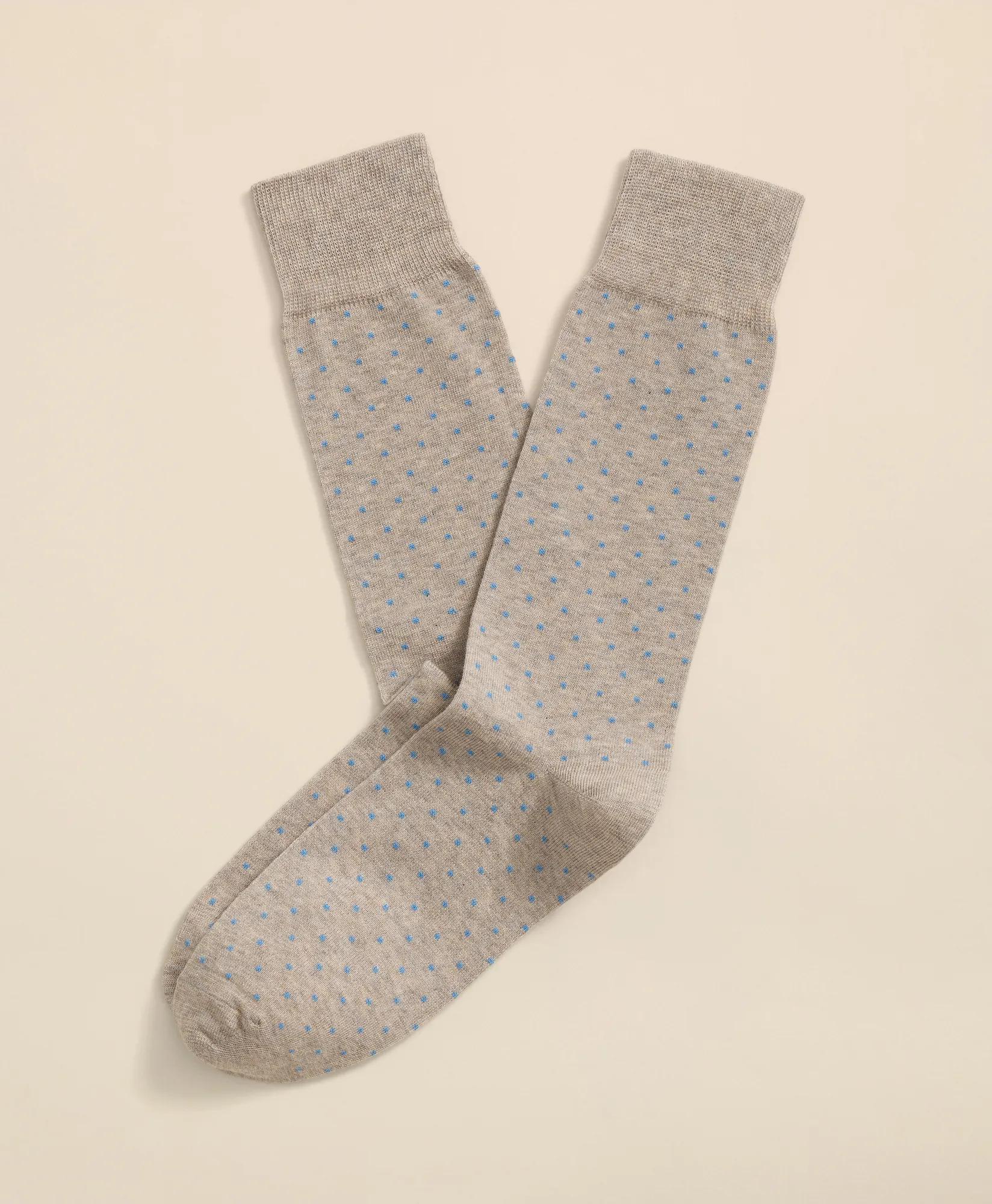 Cotton-Blend Mini-Dot Socks, image 1