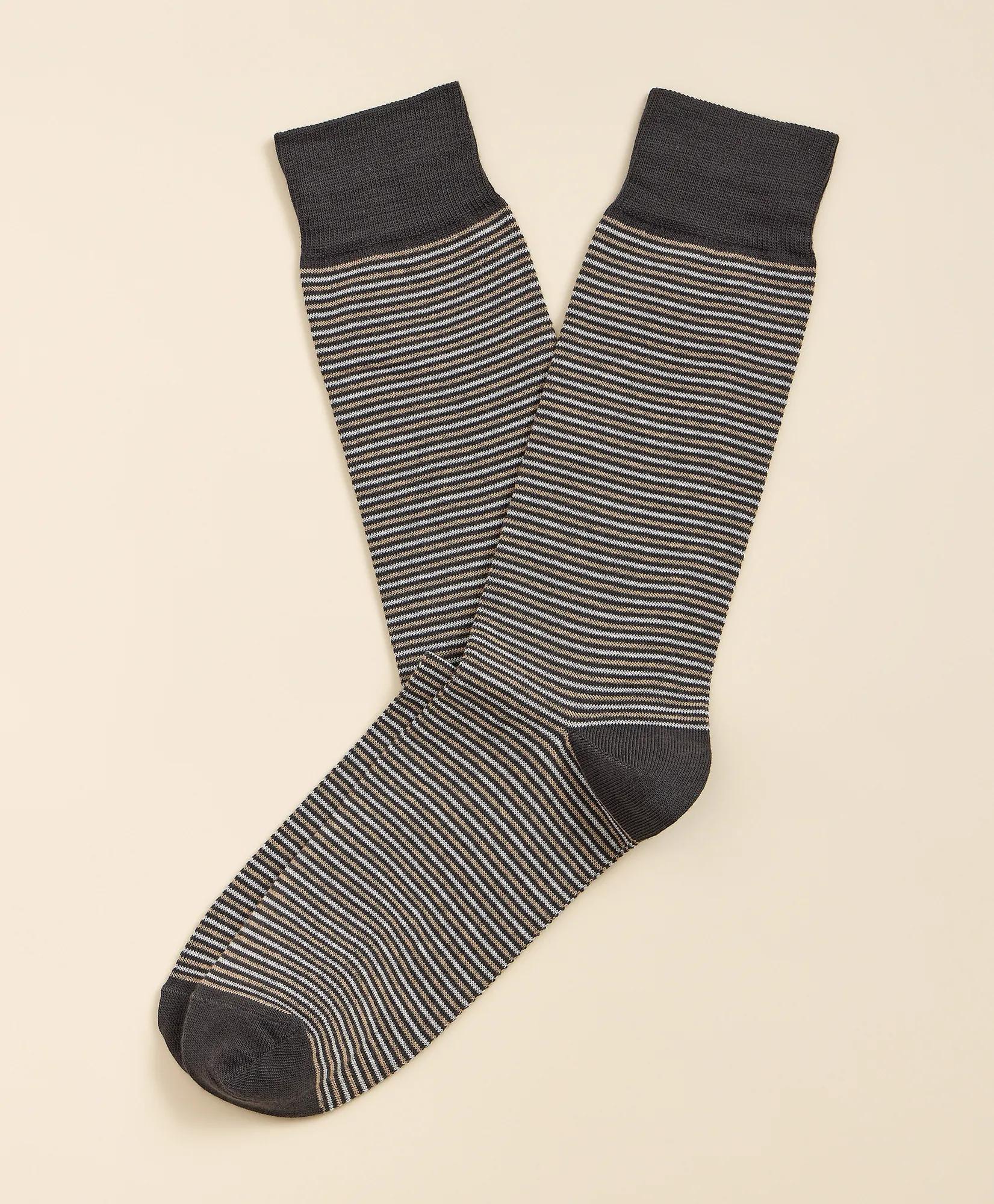 Cotton-Blend Stripe Socks, image 1