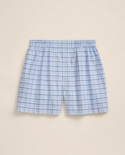 Cotton Oxford Check Boxers, image 1