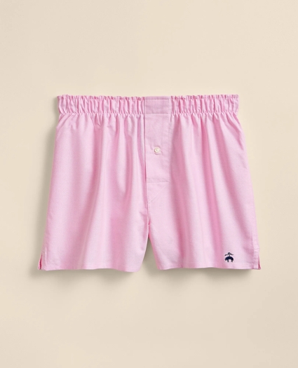 Slim Fit Cotton Oxford Boxers, image 1