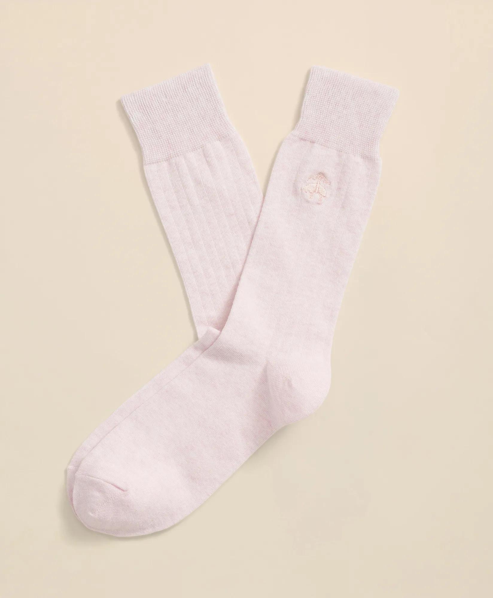 Cotton Blend Ribbed Socks, image 1