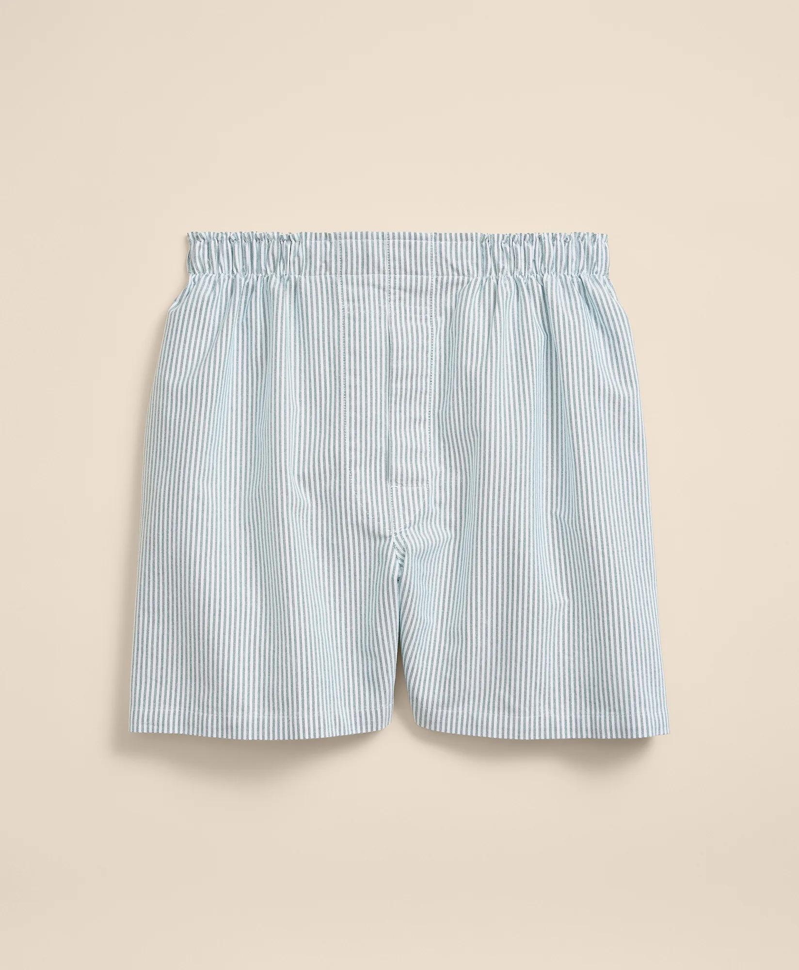 Cotton Oxford Stripe Boxers, image 1