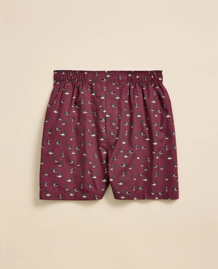 Cotton Broadcloth Mallard Boxers, image 1