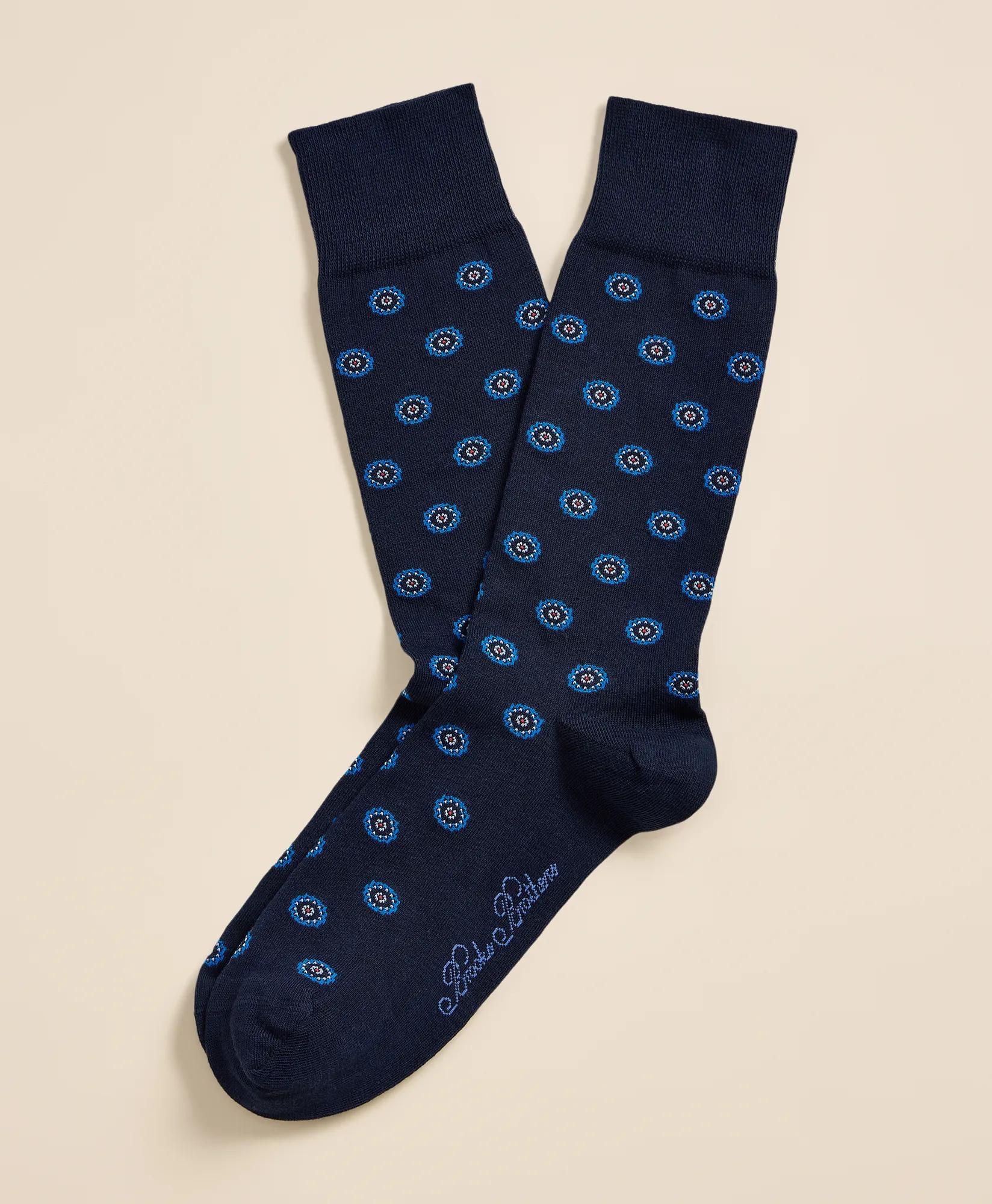 Cotton-Blend Floral Socks, image 1