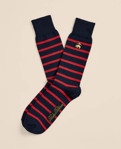 Cotton-Blend Mariner Stripe Socks