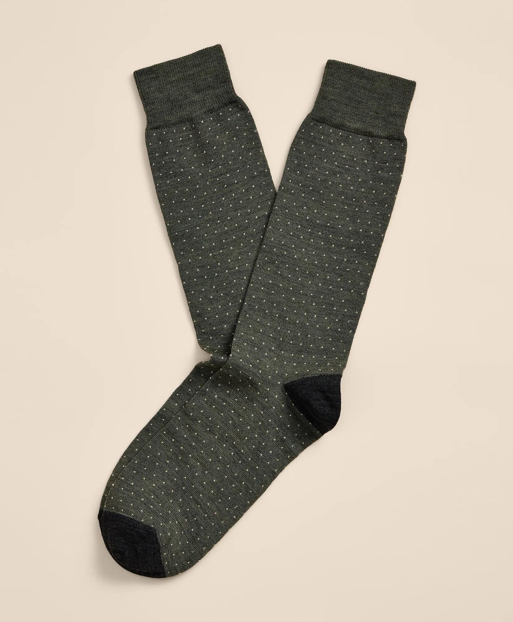 Wool-Blend Dot Socks, image 1