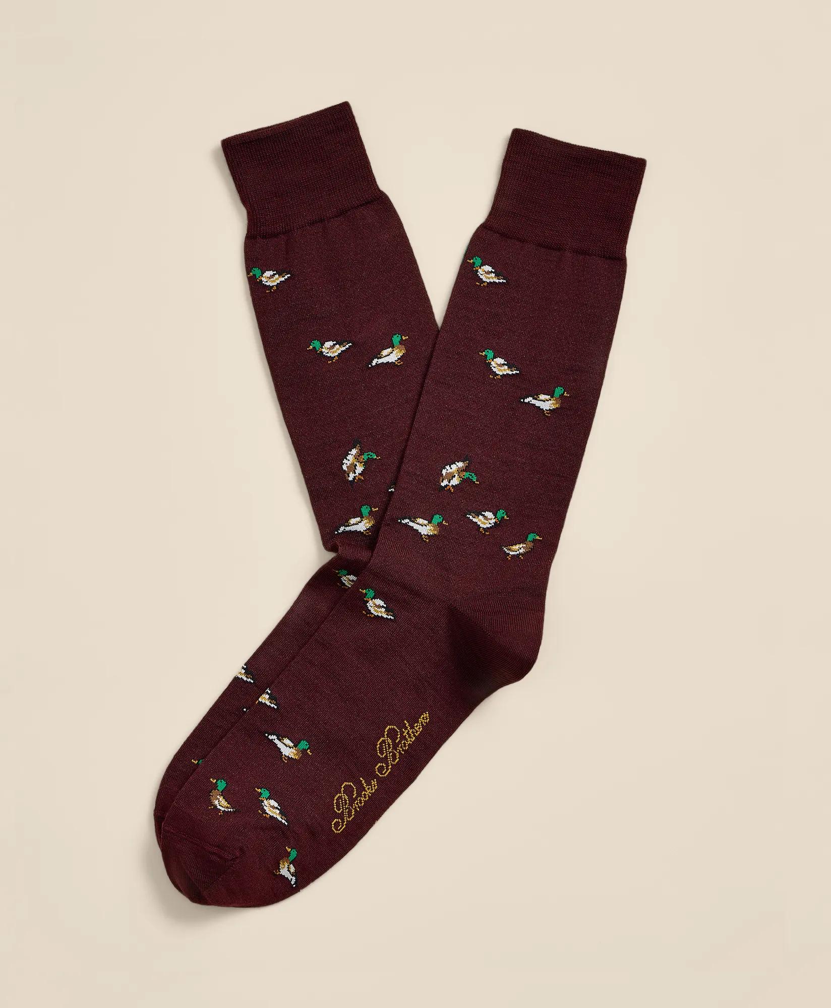 Wool-Blend Duck Socks, image 1