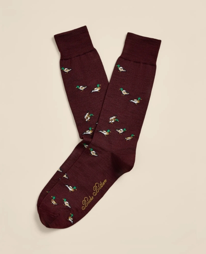 Wool-Blend Duck Socks