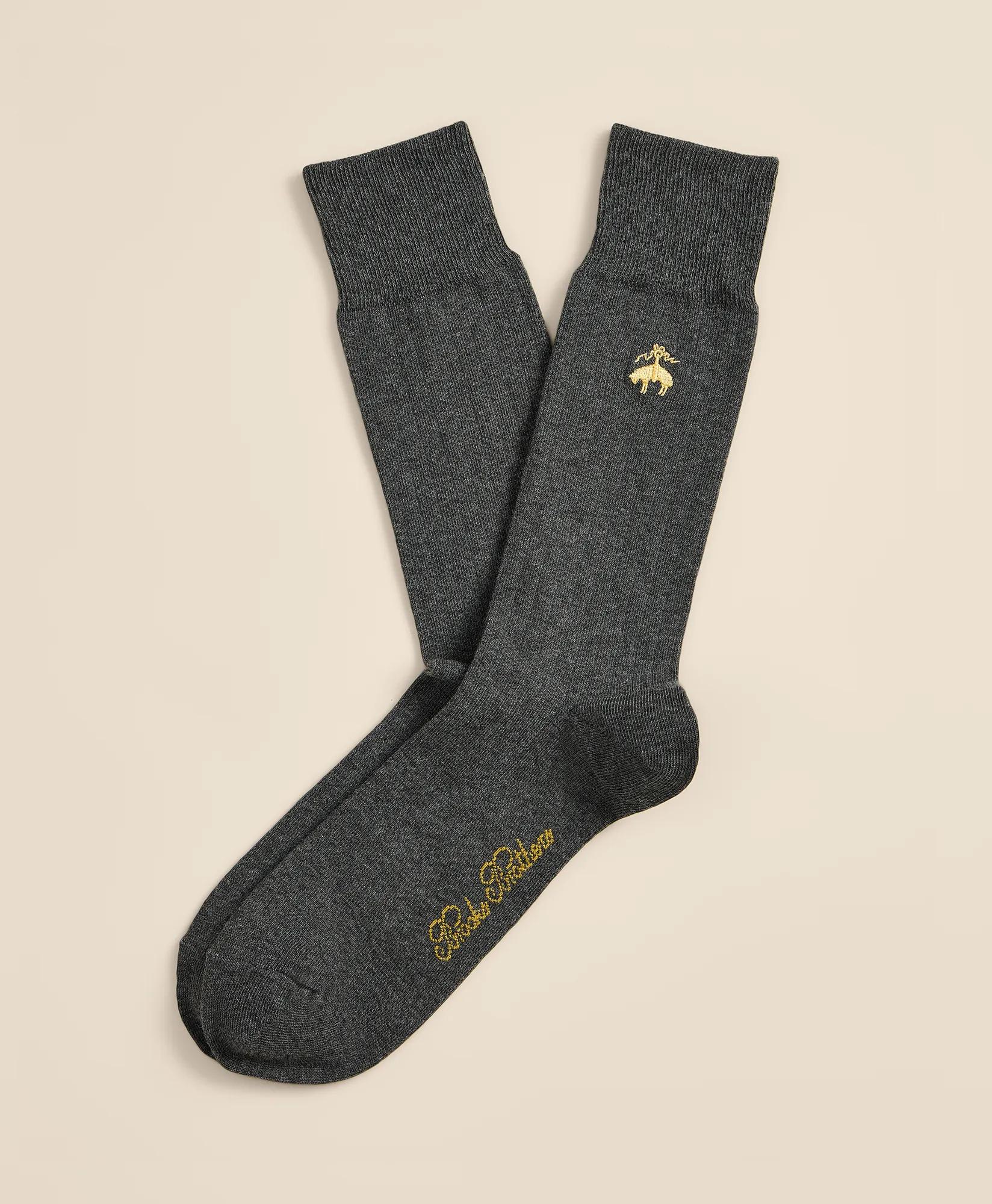 Cotton-Blend Golden Fleece&reg; Ribbed Socks, image 1