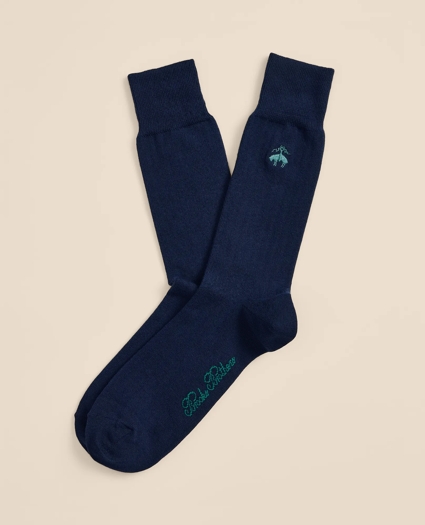 Cotton-Blend Golden Fleece&reg; Ribbed Socks