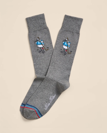 Cotton-Blend Hockey Henry Socks