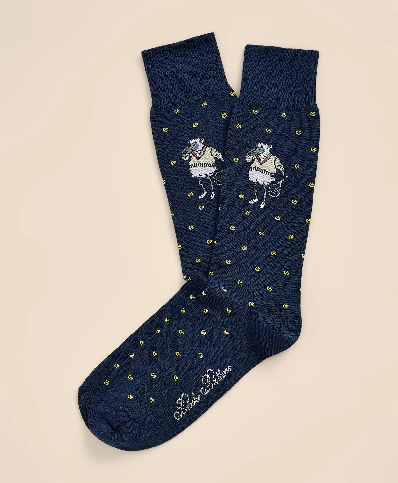 Cotton-Blend Henry Tennis Socks, image 1