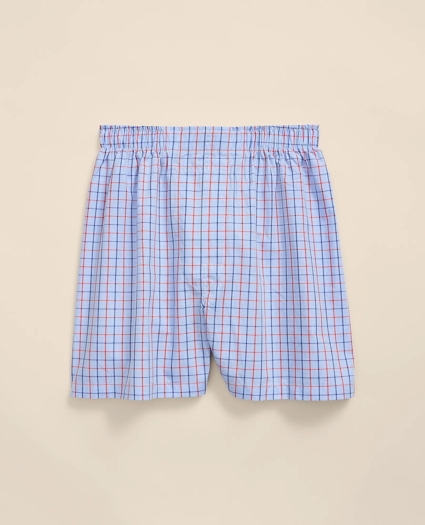 Cotton Broadcloth Check Boxers