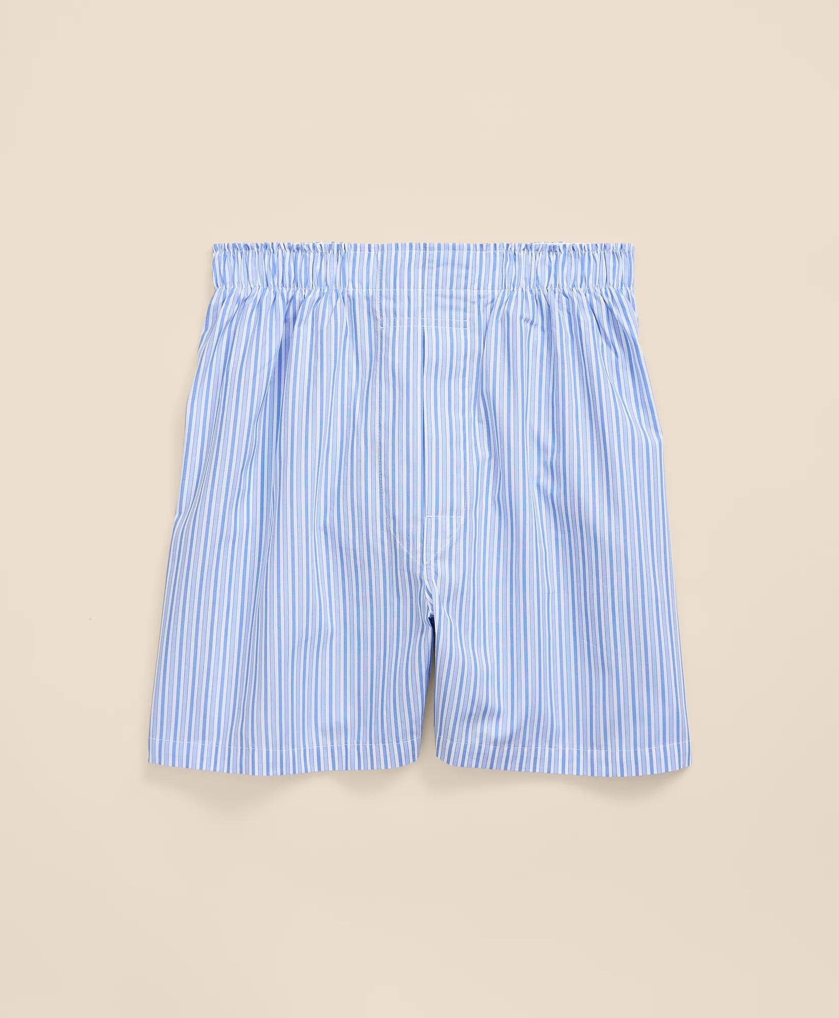 Cotton Broadcloth Striped Boxers, image 1