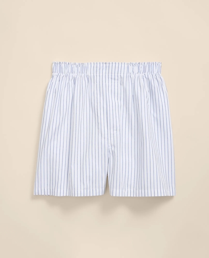 Cotton Broadcloth Pinstripe Boxers