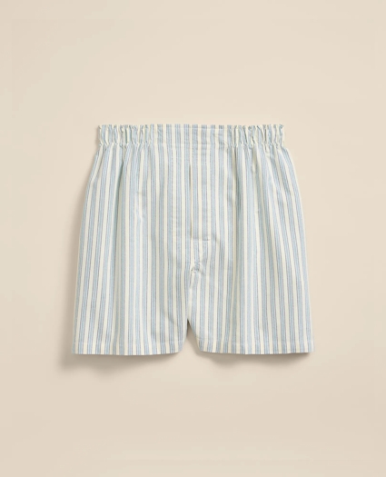 Cotton Oxford Multi-Stripe Boxers, image 1
