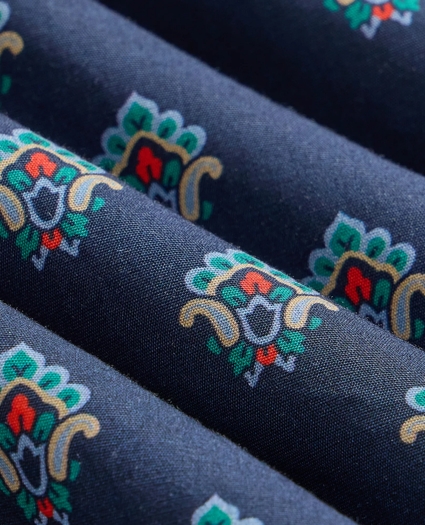 Cotton Broadcloth Geometric Print Boxers, image 2