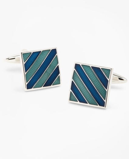 Stripe Enamel Cuff Links