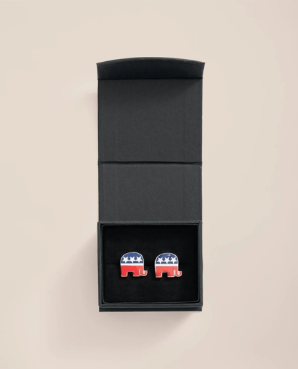 Stainless Steel Elephant Cufflinks, image 2