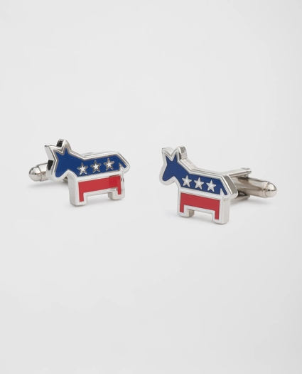 Stainless Steel Donkey Cufflinks, image 1