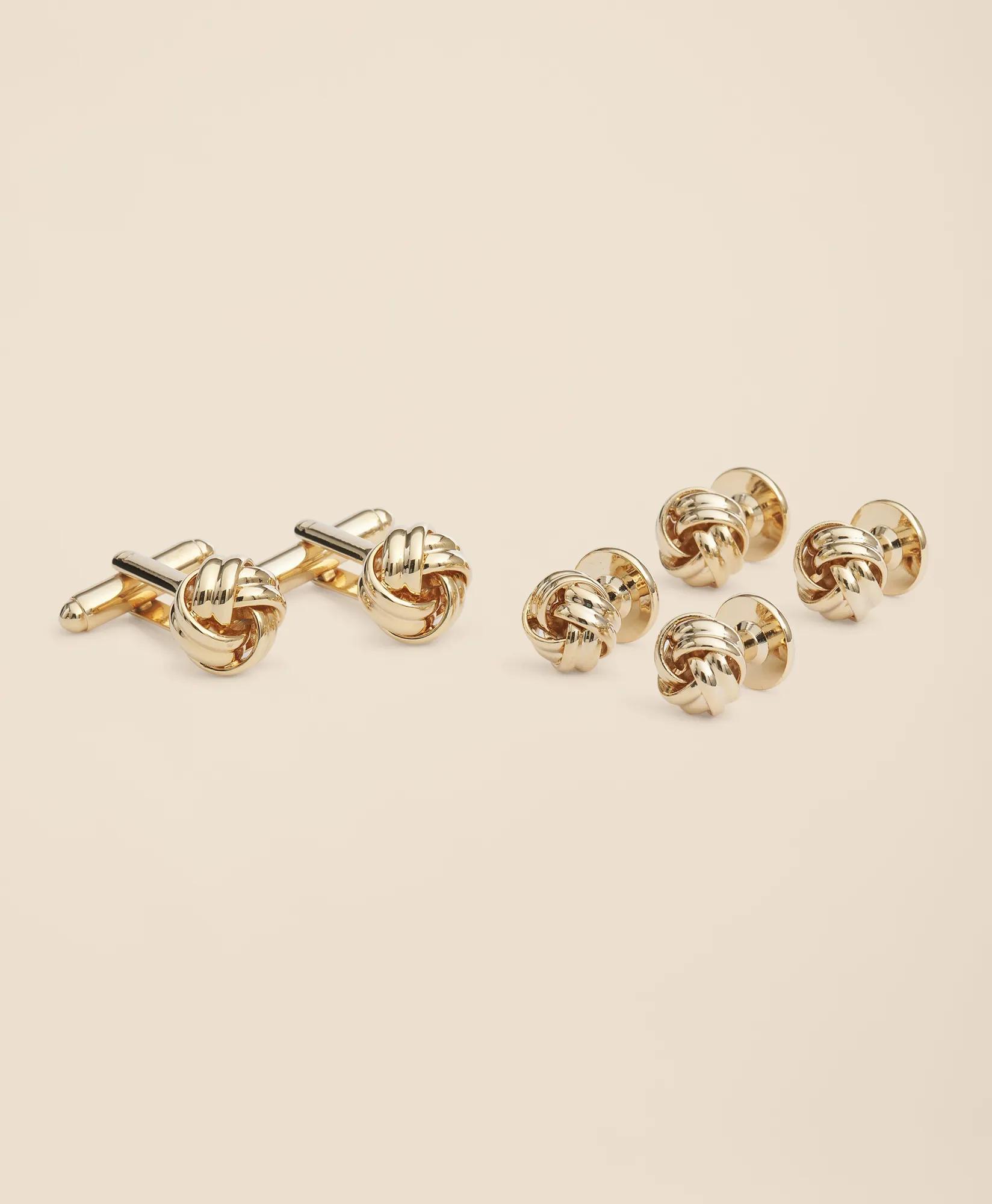 Knot Stud Set - Gold