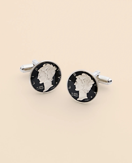 Mercury Dime Coin Cufflinks