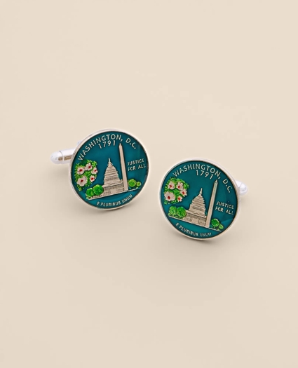 State Quarter Coin Cufflinks