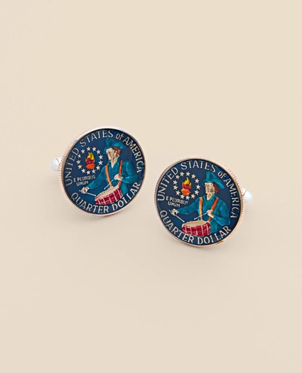 Drummer Quarter Coin Cufflinks