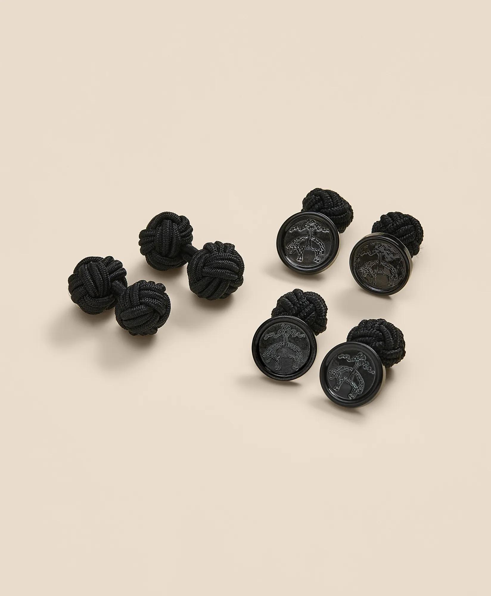 Mother-Of-Pearl Knot Stud Set, image 1