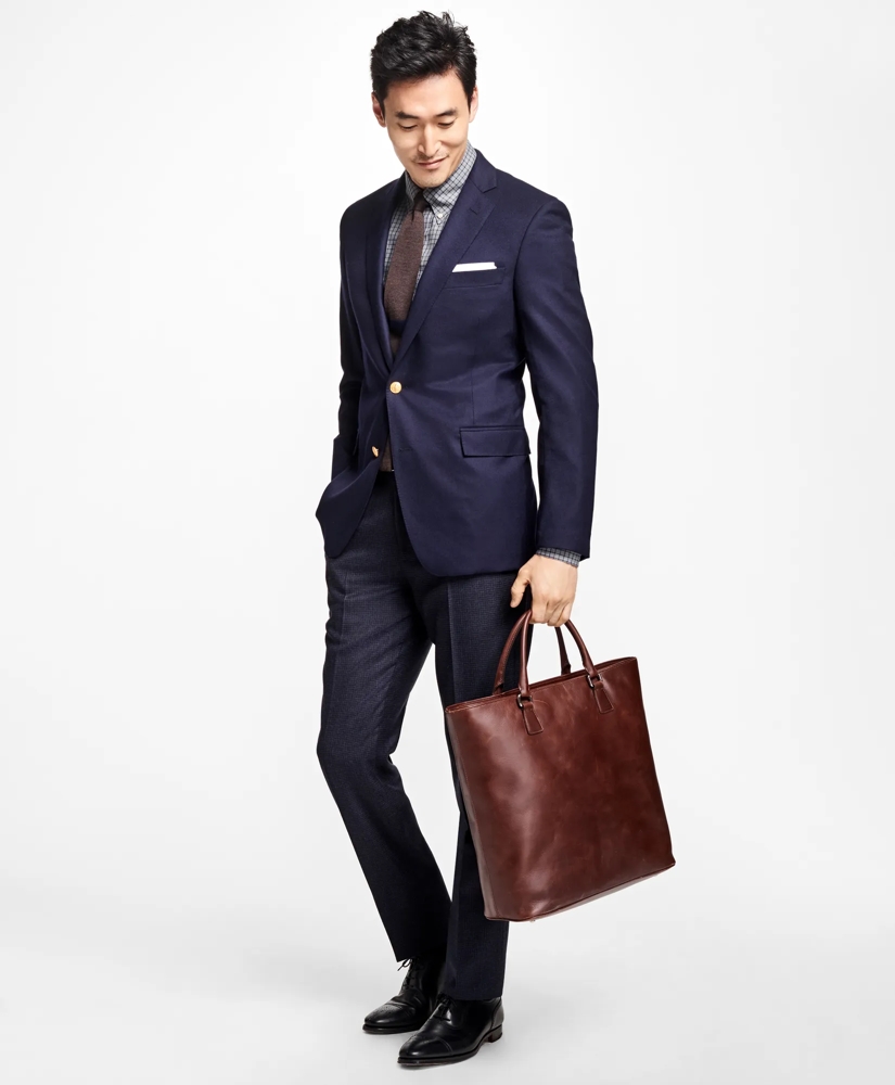 Regent Fit Doeskin Stretch Wool Blazer, image 2