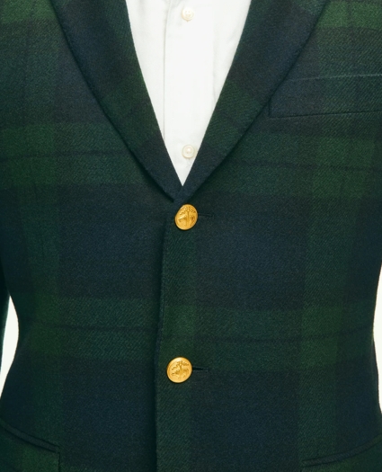 Classic Fit Blazer in Black Watch Tartan Wool Tweed, image 5