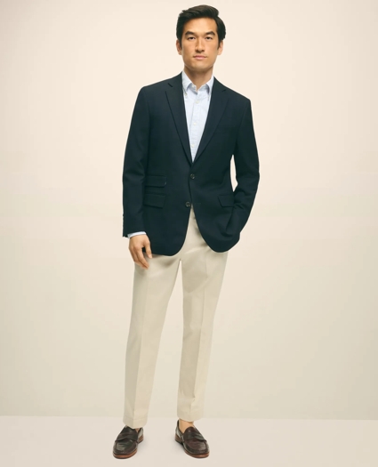 Classic Fit Stretch Wool Hopsack Blazer, image 2