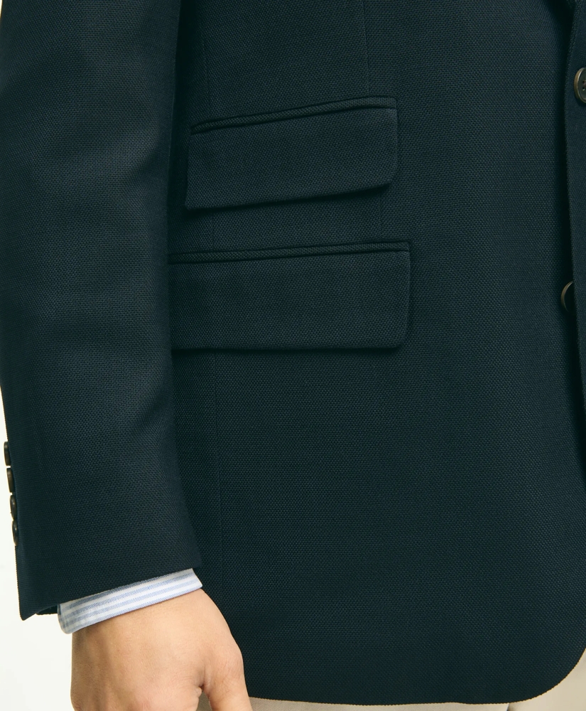 Classic Fit Stretch Wool Hopsack Blazer Classic Fit Stretch Wool Hopsack Blazer