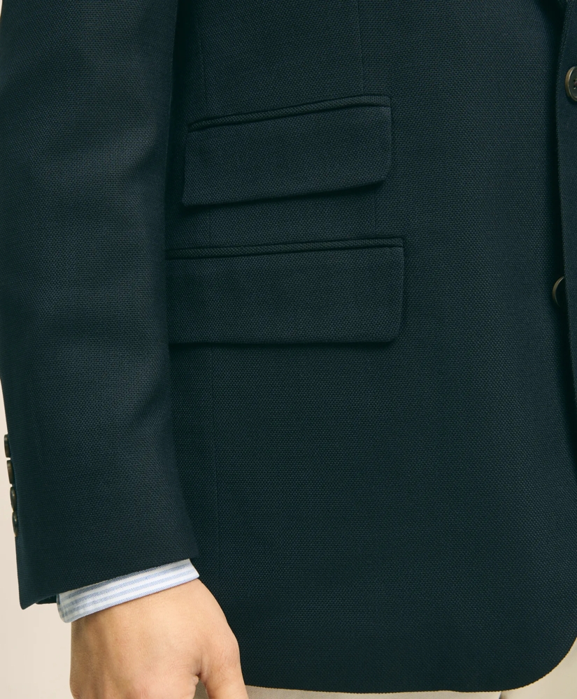 Classic Fit Stretch Wool Hopsack Blazer, image 6