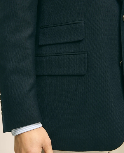 Classic Fit Stretch Wool Hopsack Blazer, image 6