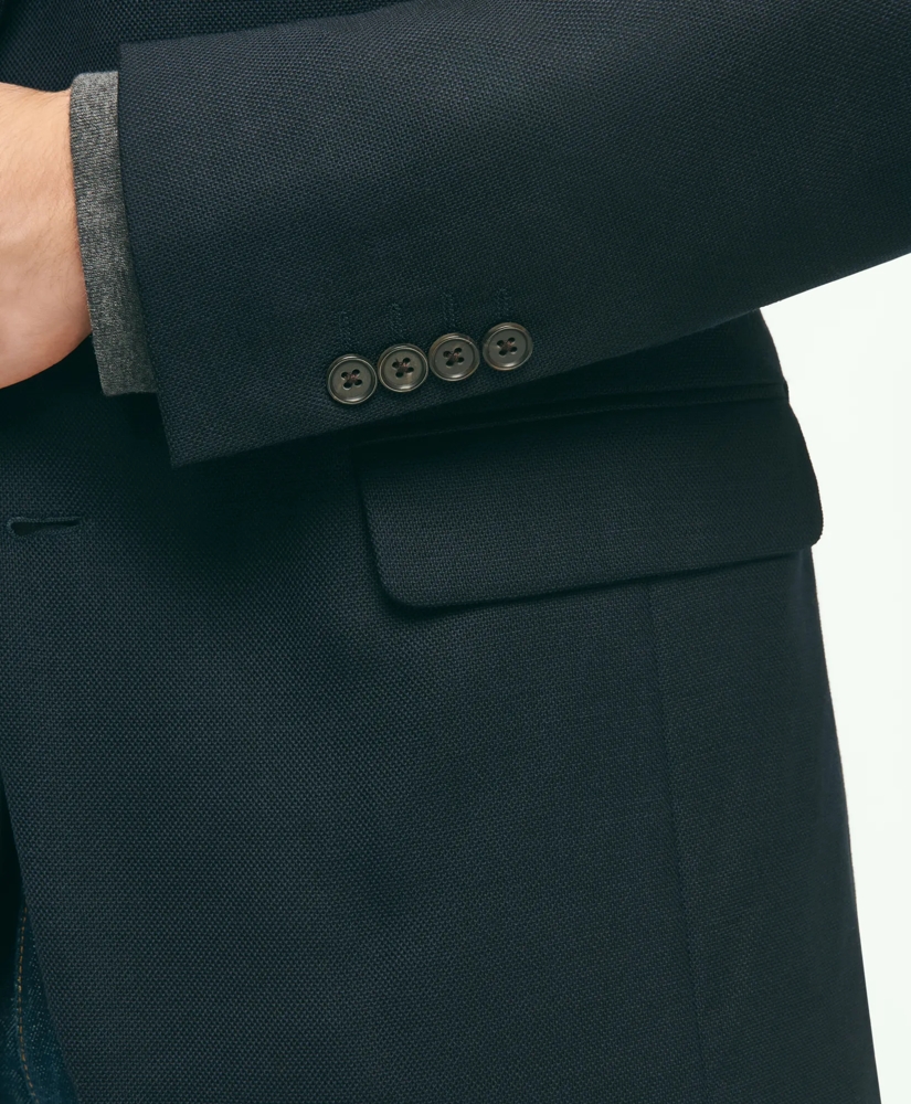 Slim Fit Stretch Wool Hopsack Blazer, image 4