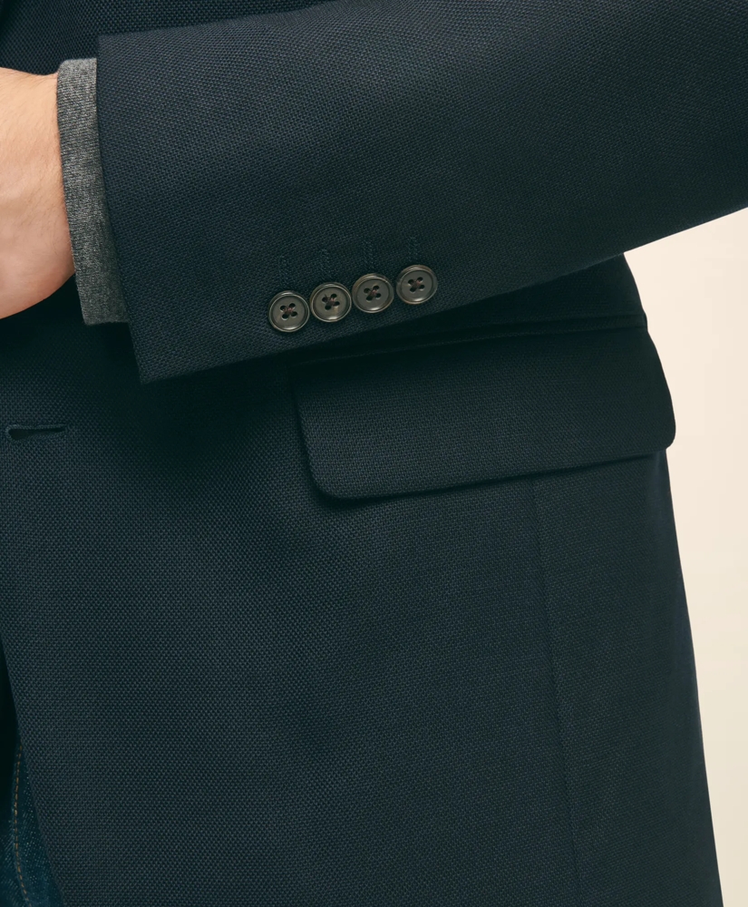 Slim Fit Stretch Wool Hopsack Blazer, image 3