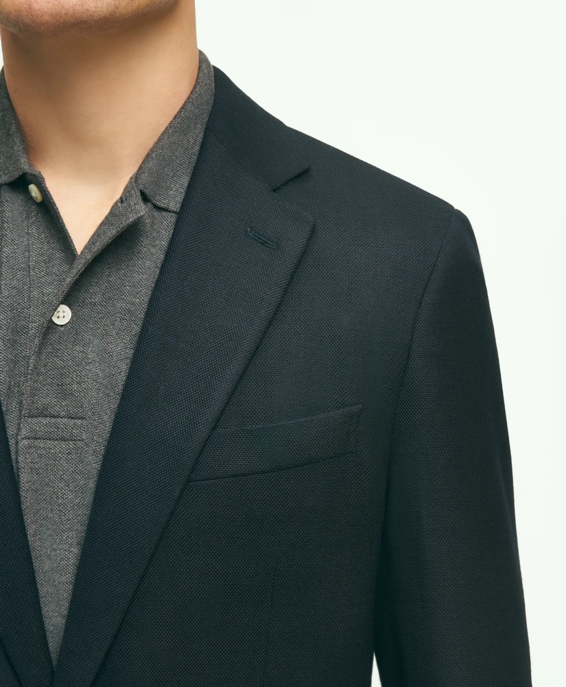 Slim Fit Stretch Wool Hopsack Blazer, image 2