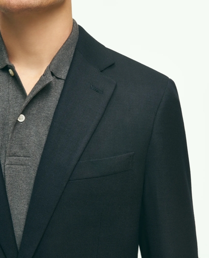 Slim Fit Stretch Wool Hopsack Blazer, image 2