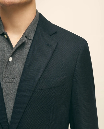 Slim Fit Stretch Wool Hopsack Blazer, image 4