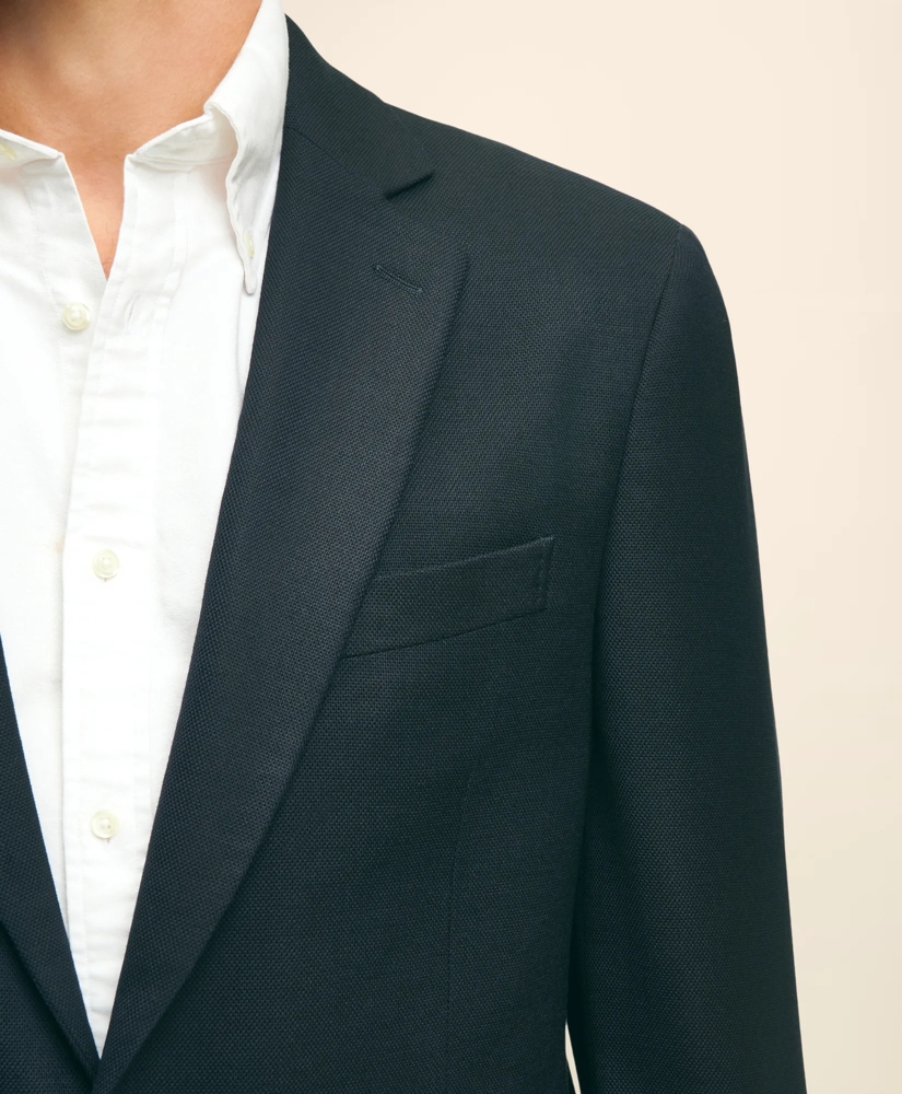 Traditional Fit Stretch Wool Hopsack Blazer, image 3