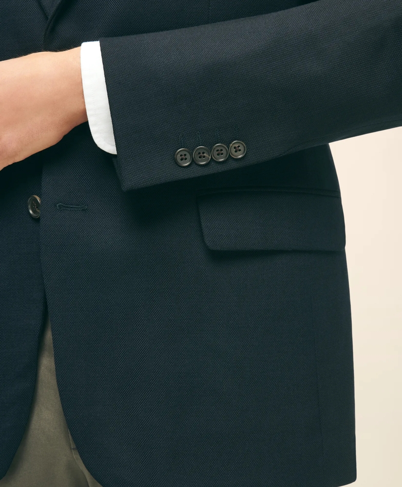 Traditional Fit Stretch Wool Hopsack Blazer, image 4