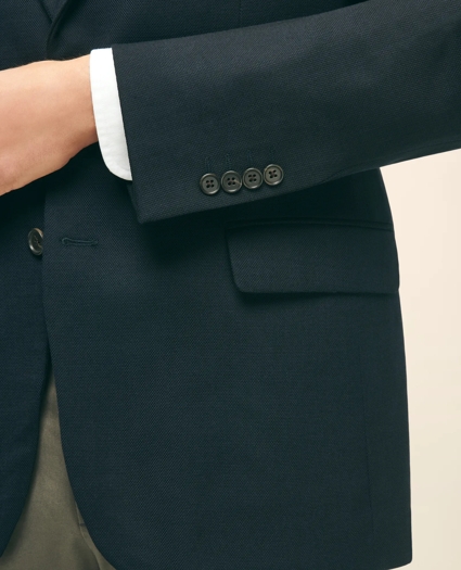 Traditional Fit Stretch Wool Hopsack Blazer, image 4