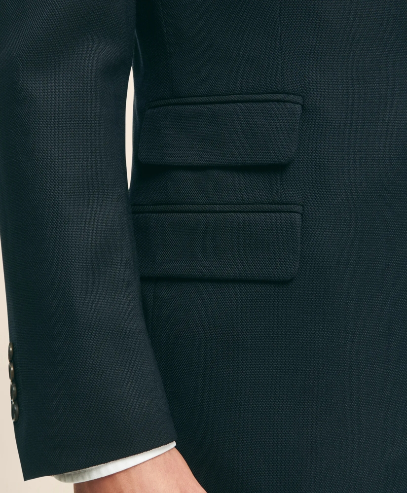 Traditional Fit Stretch Wool Hopsack Blazer, image 5
