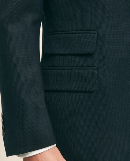 Traditional Fit Stretch Wool Hopsack Blazer, image 5