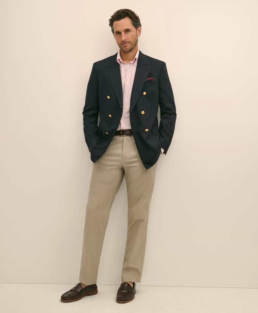 Classic Fit Stretch Wool Double-Breasted 1818 Blazer, image 2