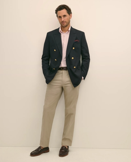 Classic Fit Stretch Wool Double-Breasted 1818 Blazer, image 2