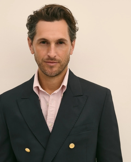 Classic Fit Stretch Wool Double-Breasted 1818 Blazer, image 3